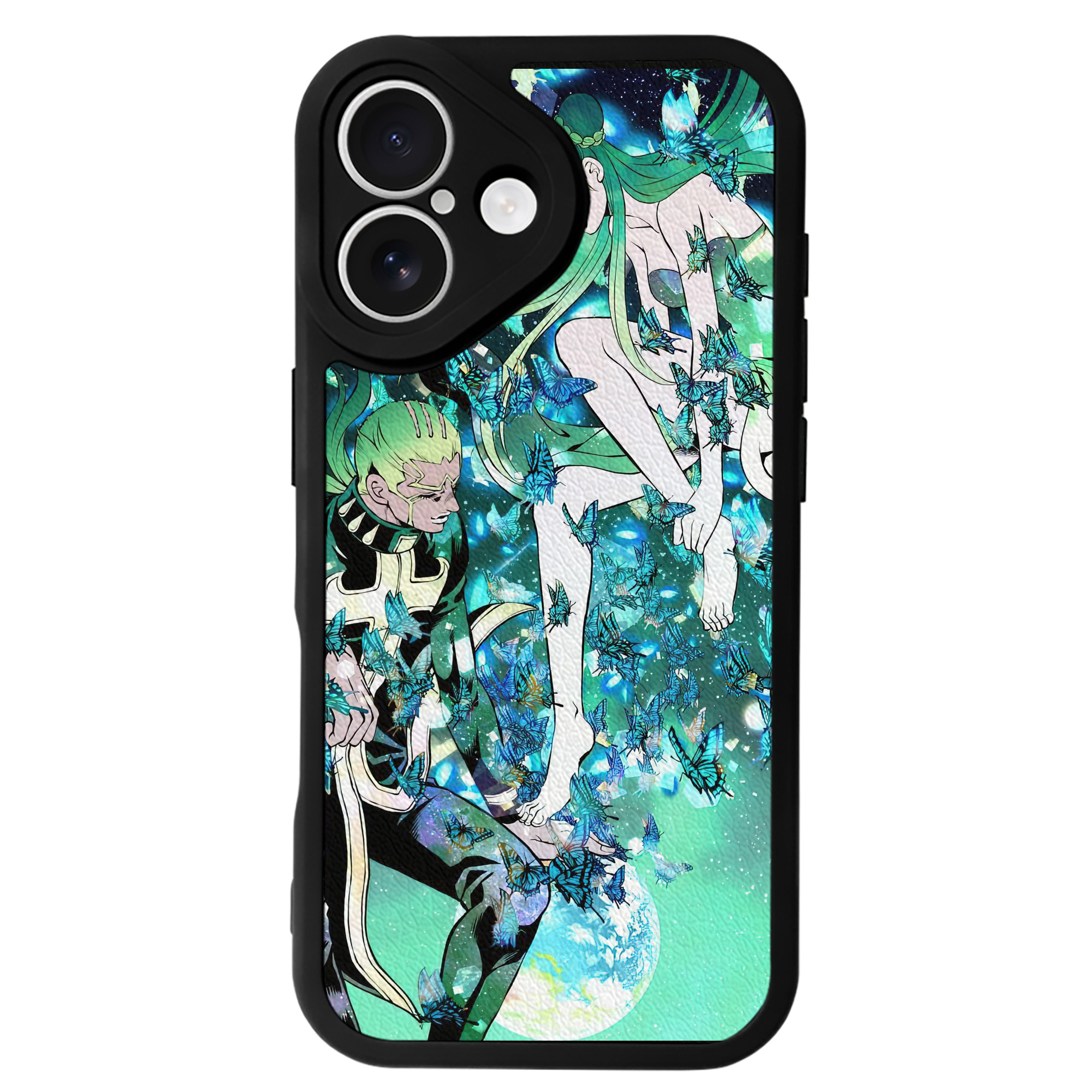 （画像用） ジョジョの奇妙な冒険 JoJo's Bizarre Adventure 【iPhone 16シリーズ対応】シリコンスマホケース（レザー調） 材質：シリコン